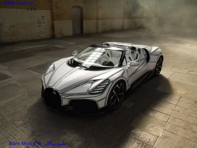 عکس بوگاتی 2026 W16 Mistral Blanc Éternel