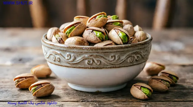دانلود عکس یک کاسه پسته